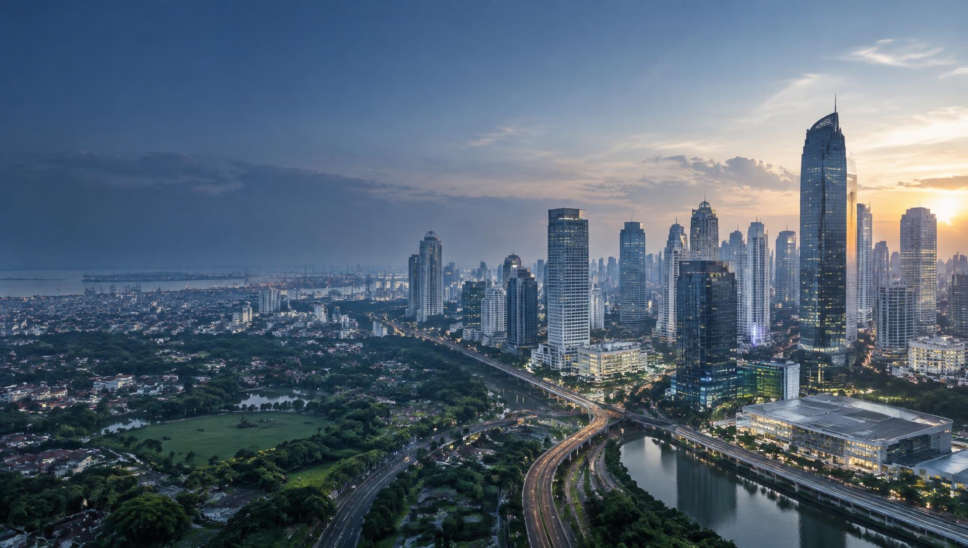 Jakarta city skyline